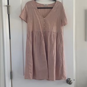 Madewell linen short sleeve dress